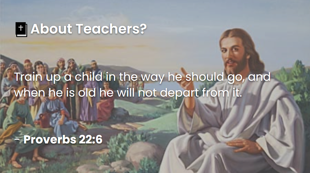 What Does The Bible Say About Teachers