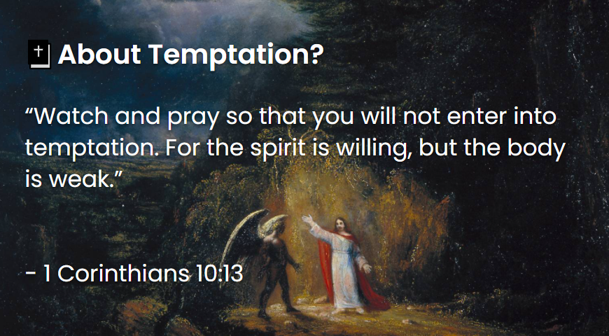 What Does The Bible Say About Temptation