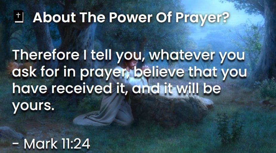 What Does The Bible Say About The Power Of Prayer