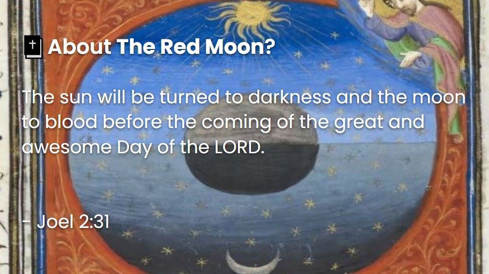What Does The Bible Say About The Red Moon