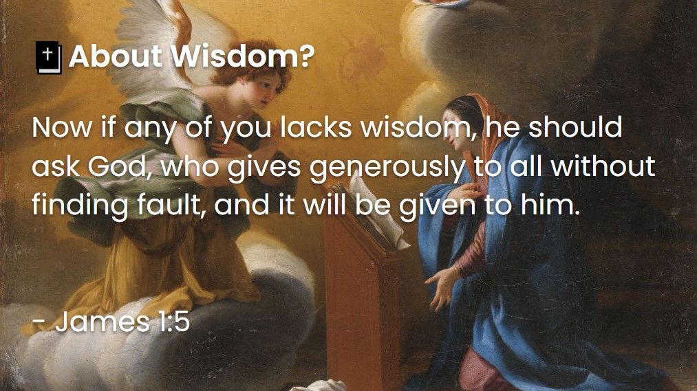 What Does The Bible Say About Wisdom