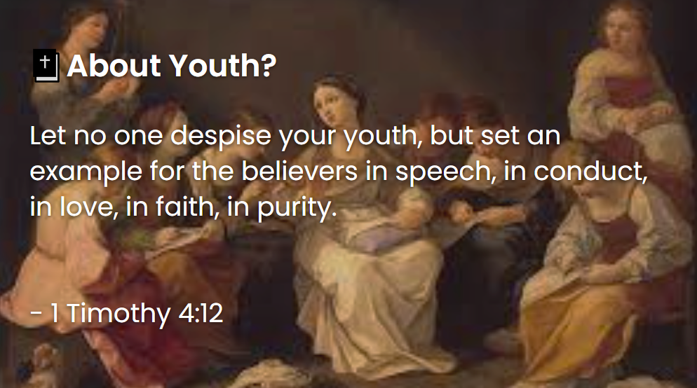 What Does The Bible Say About Youth